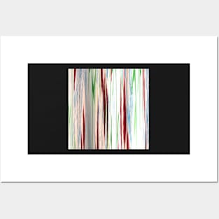 striped colourful abstract pattern Posters and Art